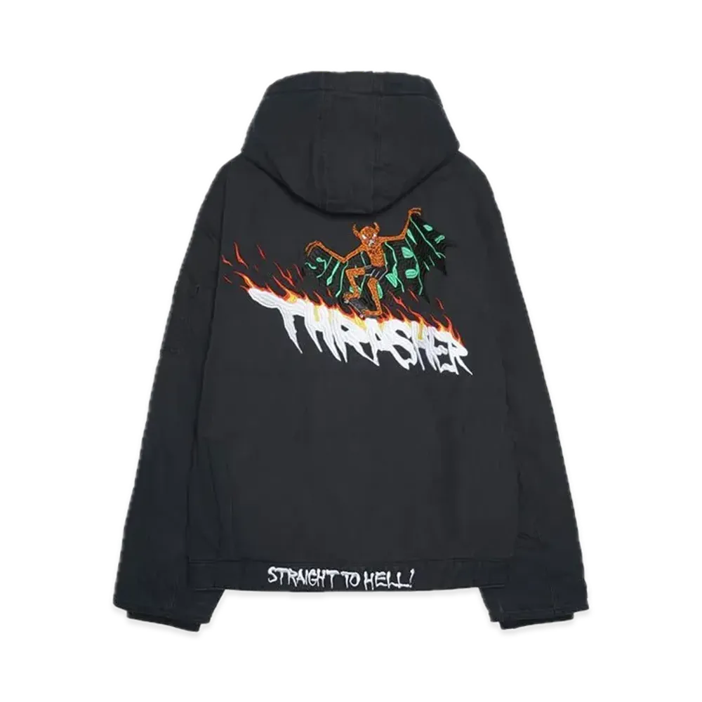 Supreme x Thrasher Hooded Work Jacket "Black"