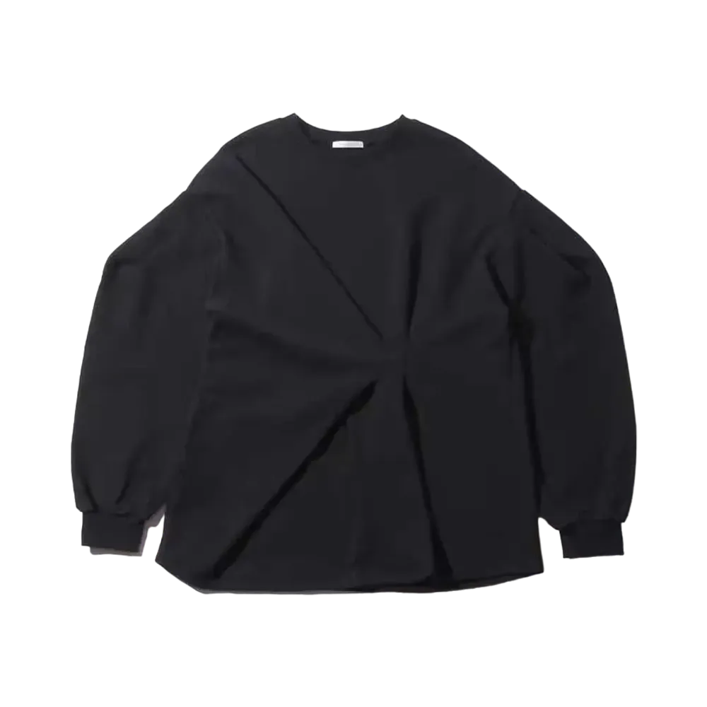 atmos pink Front Draw Sweatshirt Dress "Black"