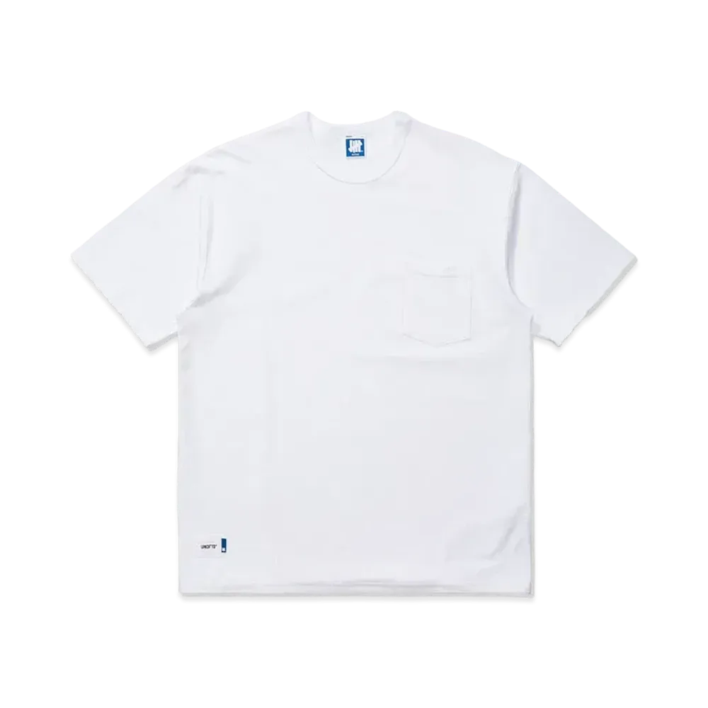 UNDEFEATED STENCIL S/S POCKET TEE - 10078 "White"