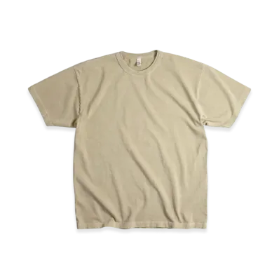 Los Angeles Apparel 8.5OZ Short Sleeve Binding Pigment Dyed T-Shirt "Mushroom"