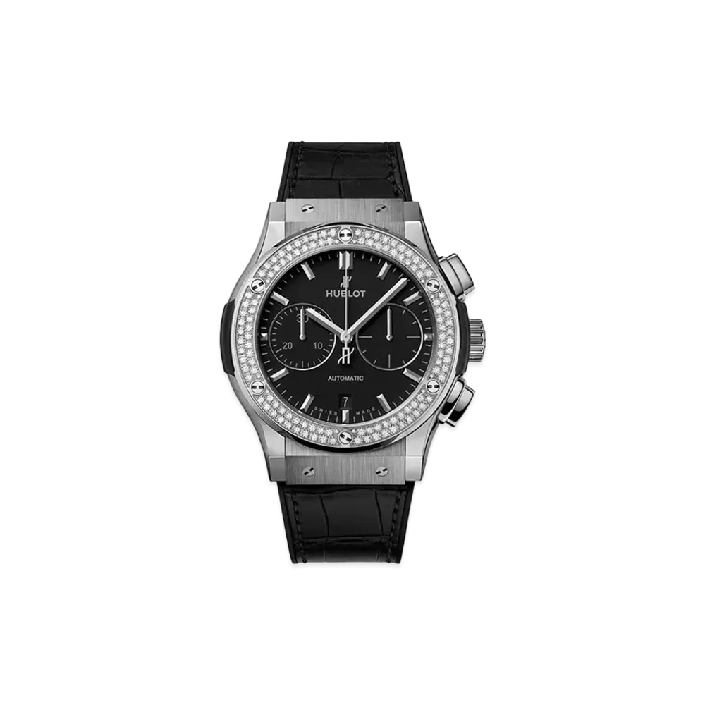 HUBLOT Classic Fusion Chronograph Titanium Diamonds 45mm