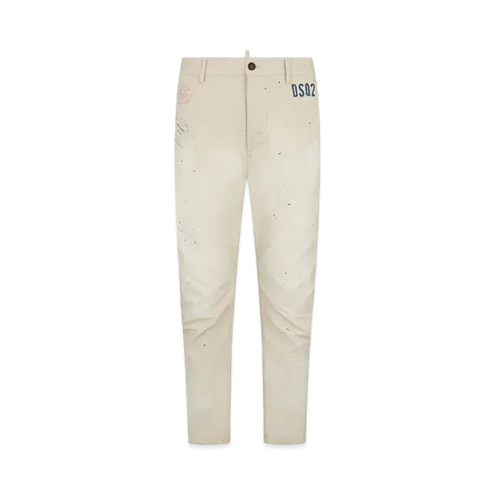 Dsquared2 D2 Stamps Sexy Chino Pants "Mastic Beige"