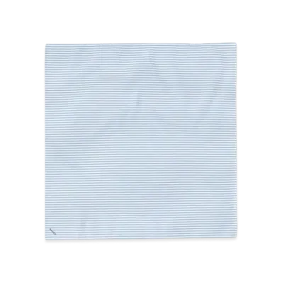 BEAMS Tetoron Cotton Striped Handkerchief "Blue"