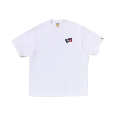 A BATHING APE Bathing Ape Logo Relaxed Fit Tee "White"