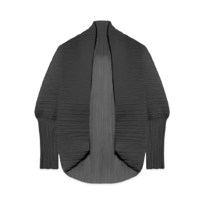 Max Mara Flocked Pleated Bolero "Black"