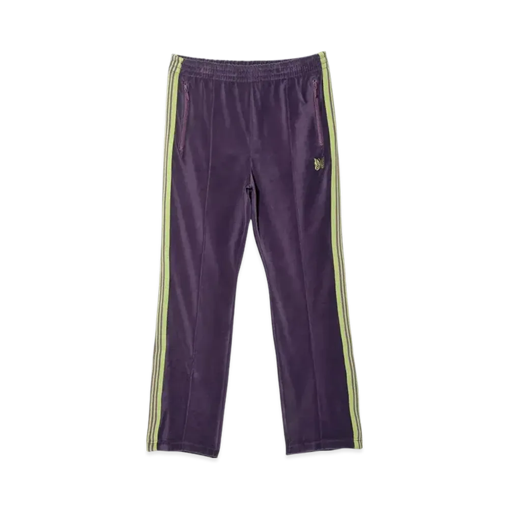 Needles Narrow Velour Track Pant "Purple"