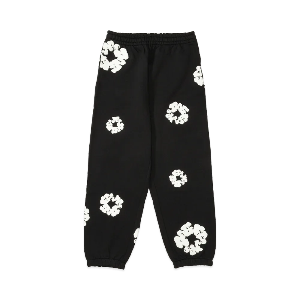 DENIM TEARS Cotton Wreath Sweatpants "Black"