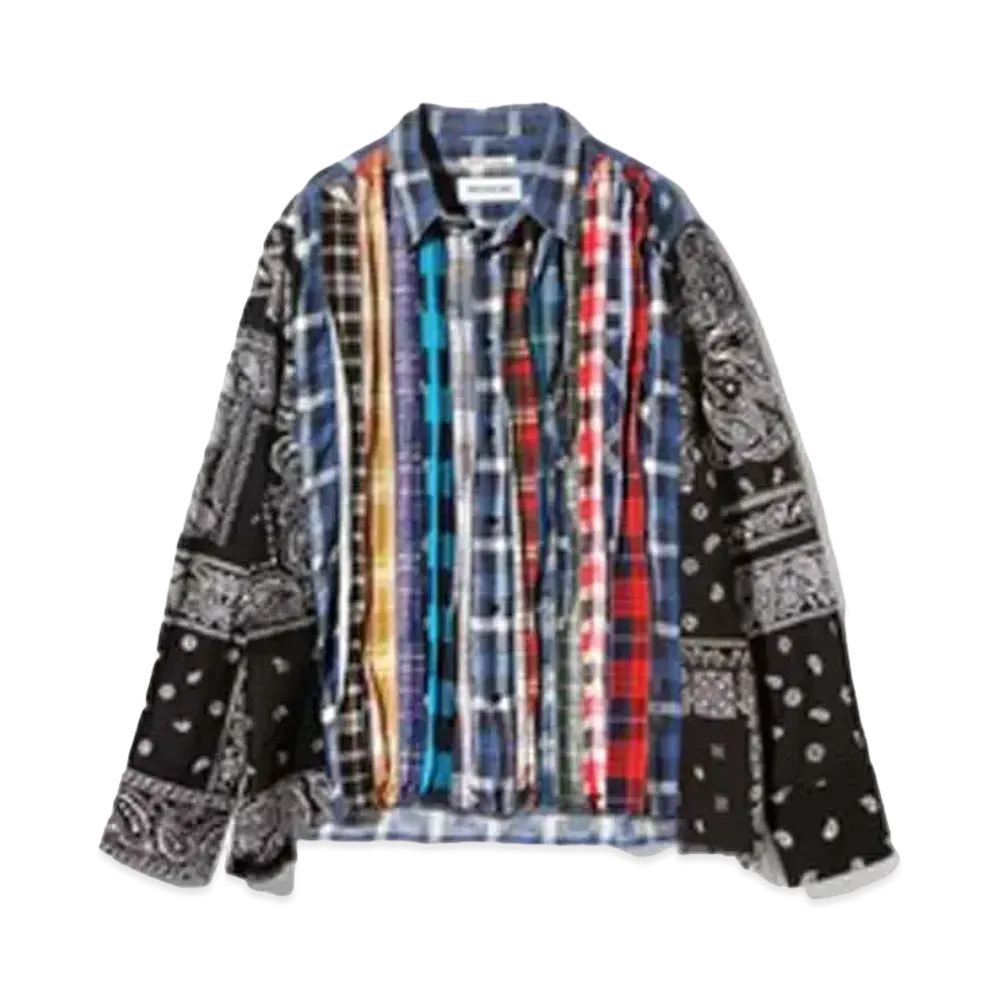 Needles x MIYAGIHIDETAKA Ribbon Wide Shirt - Flannel + Bandana "Type 1"