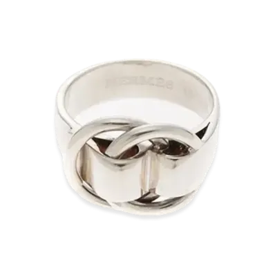 Hermes Deux Anneaux Ring "Silver"