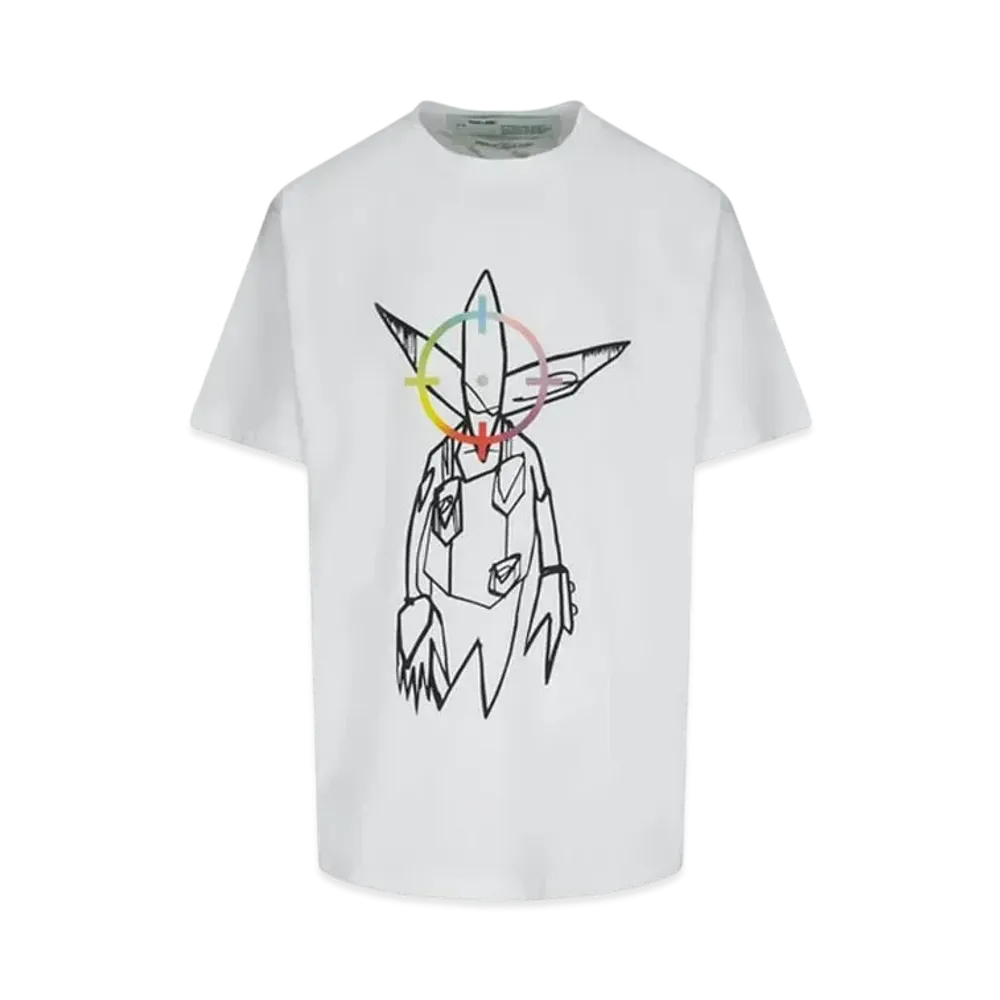 OFF-WHITE / Futura Oversized Fit Alien T-Shirt "White"