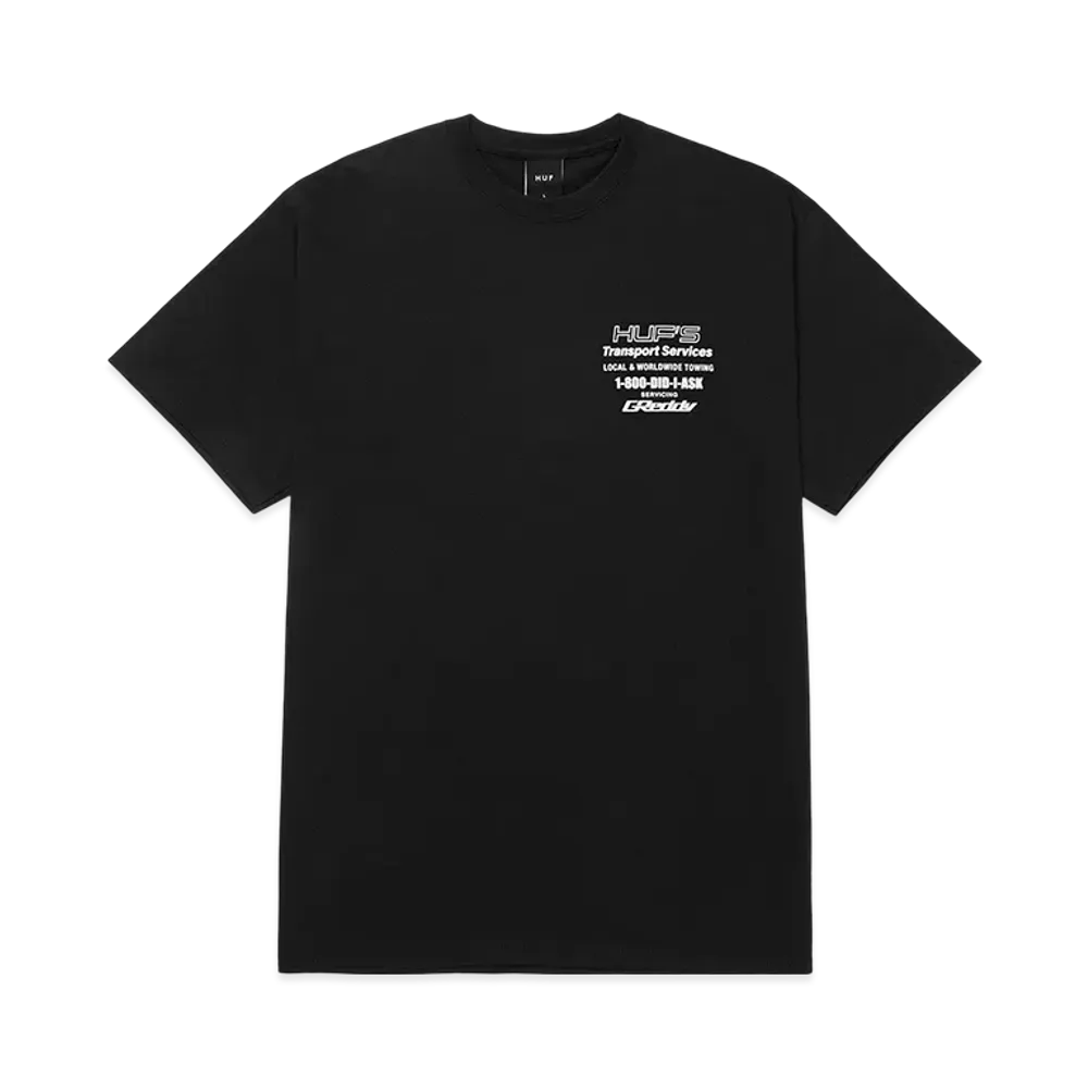 HUF x Greddy Tow Tee "Black"