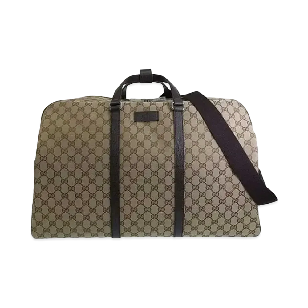 GUCCI 2way Boston Bag GG Canvas "Brown"