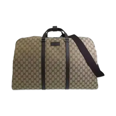 GUCCI 2way Boston Bag GG Canvas "Brown"