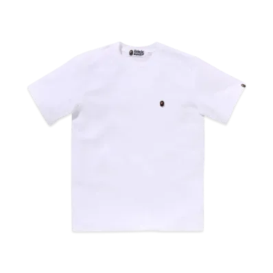 A BATHING APE Ape Head One Point Tee "White"