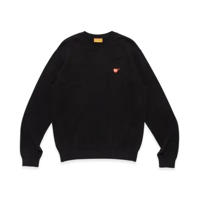 HUMAN MADE Heart Badge Knit Sweater "Black"