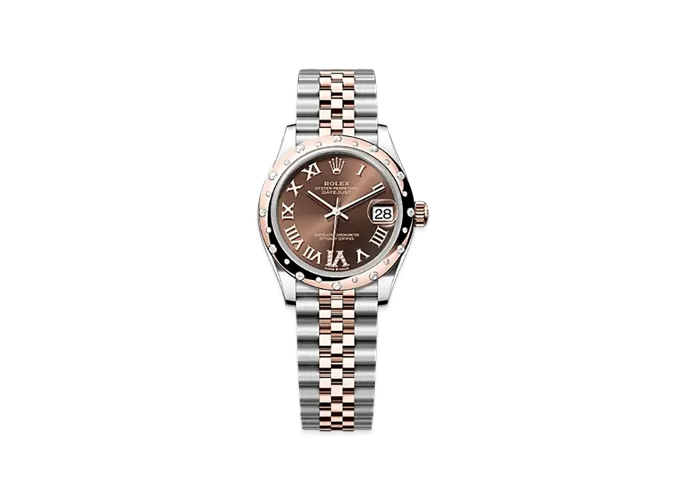 ROLEX Datejust 31mm Oystersteel & Everose Gold Diamond 278341RBR "Chocolate"