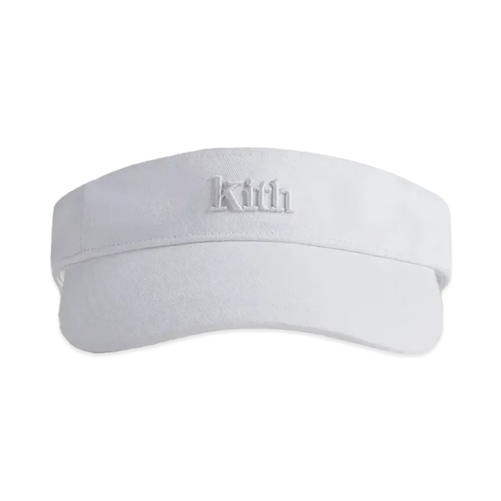 Kith Serif Washed Twill Visor "Sandrift"
