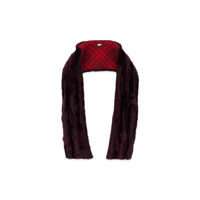 Burberry Women's Eco Fur Scarf "Purple"