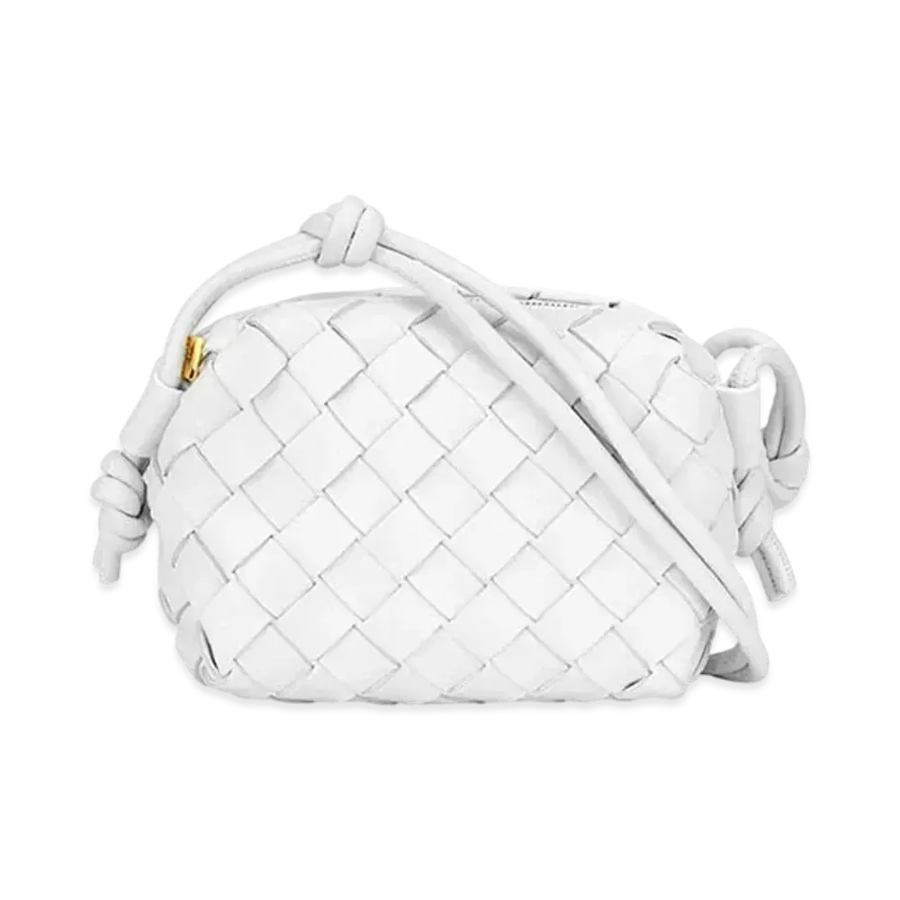 Bottega Veneta Candy Loop Camera Bag "White"