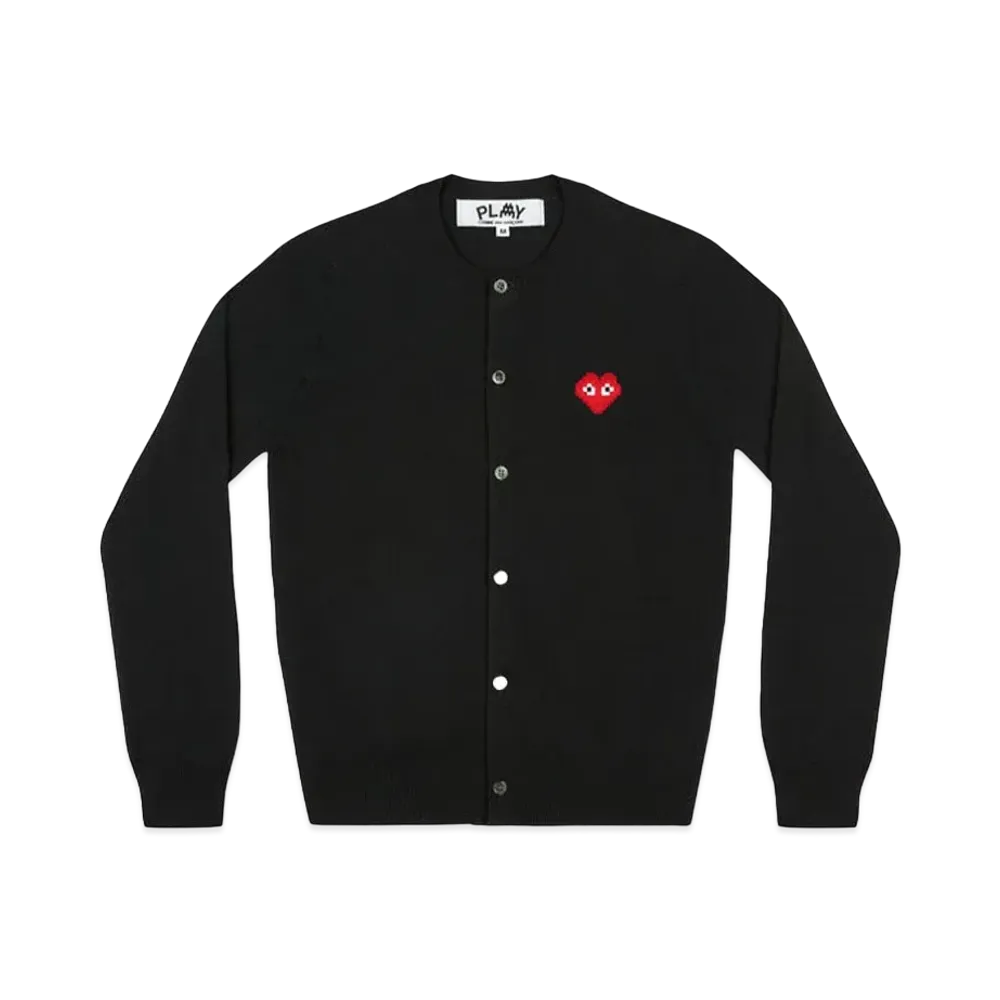 PLAY COMME des GARCONS Invader Ladies' Cardigan "Black"