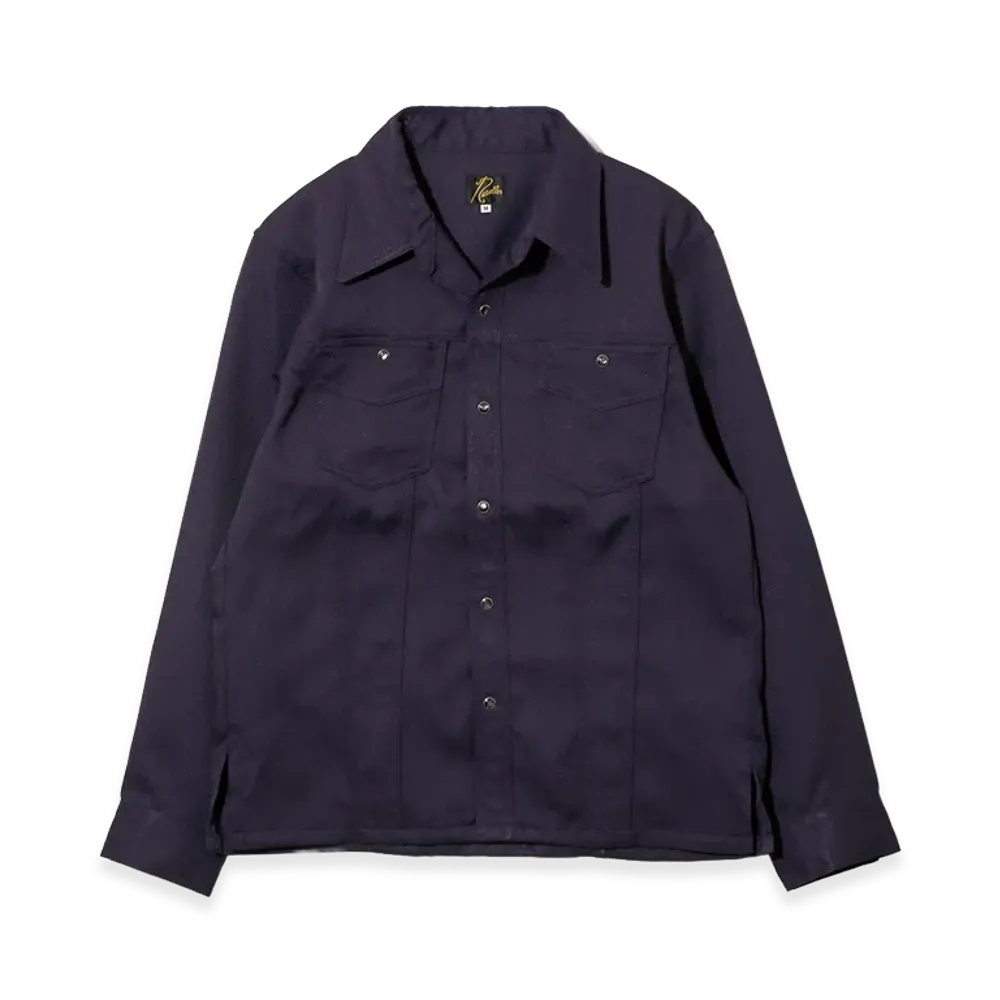 NEEDLES Saddleman Shirt - Poly Twill "Purple"