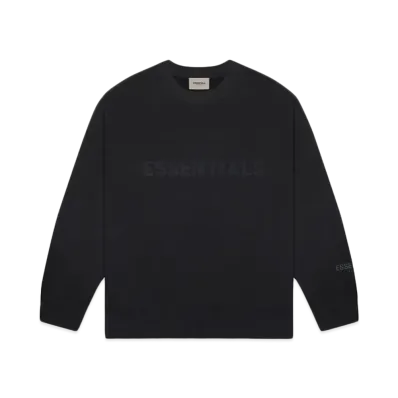 FEAR OF GOD ESSENTIALS 3D Silicon Applique Crewneck "Black"