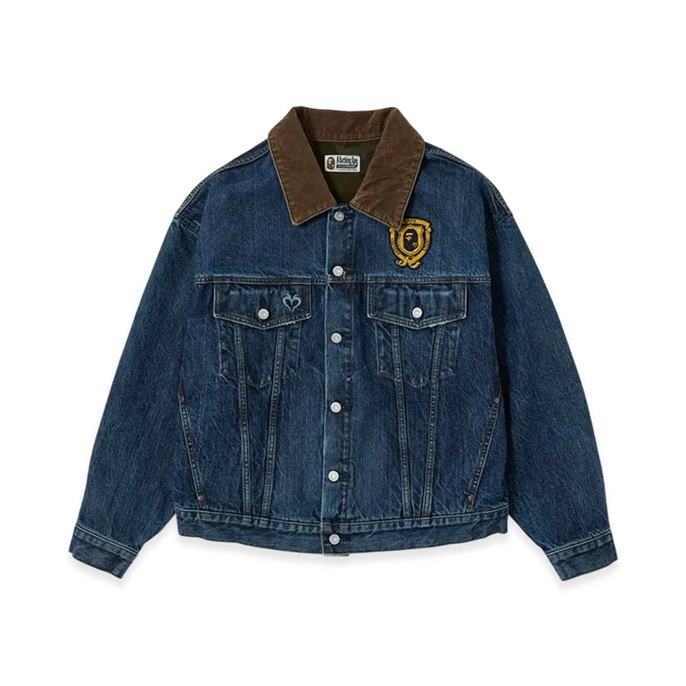A BATHING APE x MOUSSY Over Denim Jacket "Dark Blue"