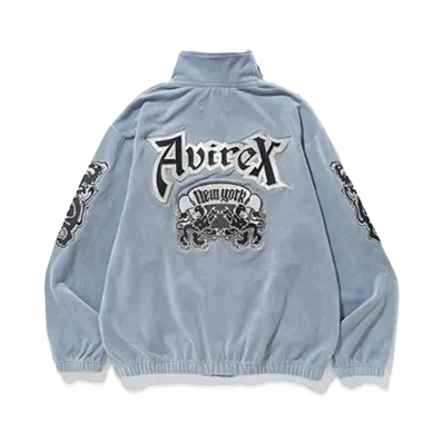 XLARGE x AVIREX Velour Jacket "Lt Blue"