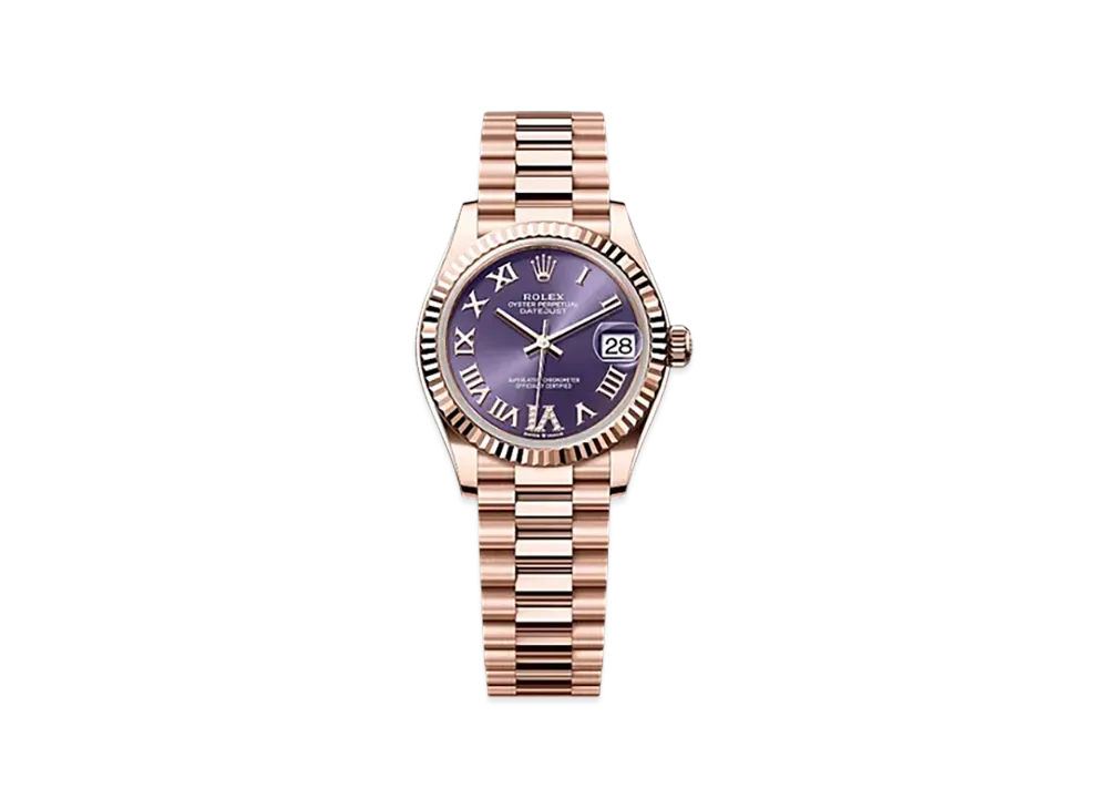 ROLEX Datejust 31mm Everose Gold 278275 "Aubergine"