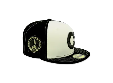NEW ERA x THE CAP 59Fifty Return to Origin Cleveland Indians "Chrome White/Black"