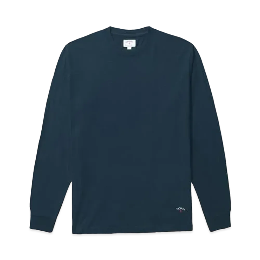 Noah LS RECYCLED TEE "Petrol"