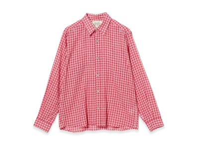 BEAMS FUTURE ARCHIVE Checkered Shirt "Red"
