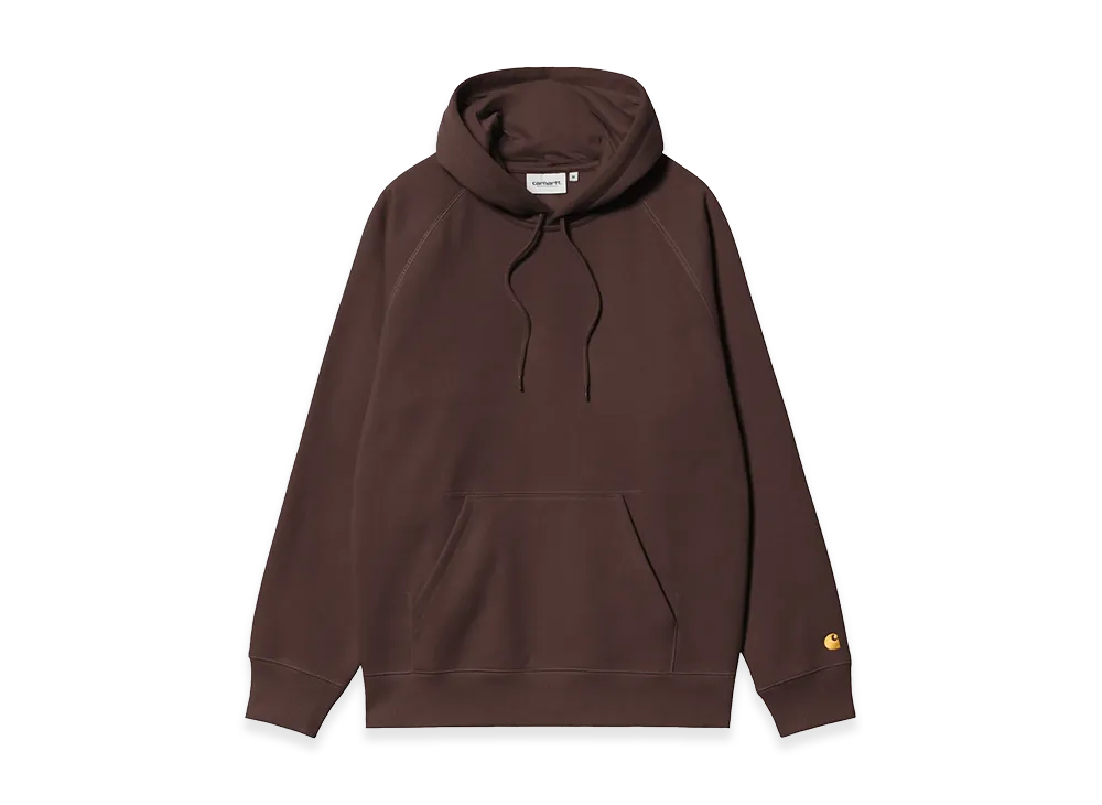 Carhartt WIP Hooded Chase Sweat "Palisander/Gold"