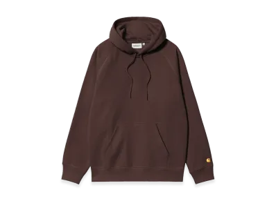 Carhartt WIP Hooded Chase Sweat "Palisander/Gold"