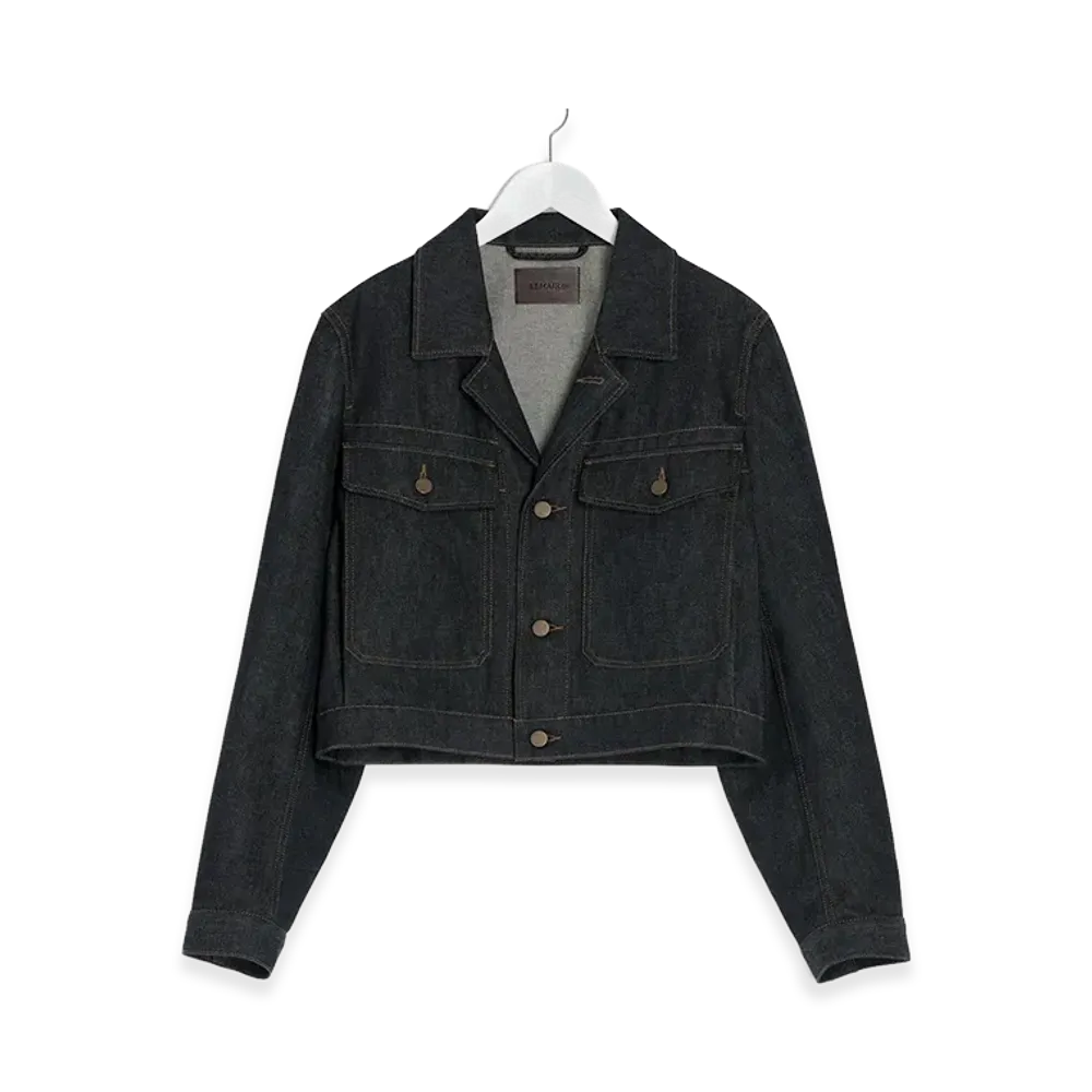 LEMAIRE Women's Cropped Blouson "Slate"