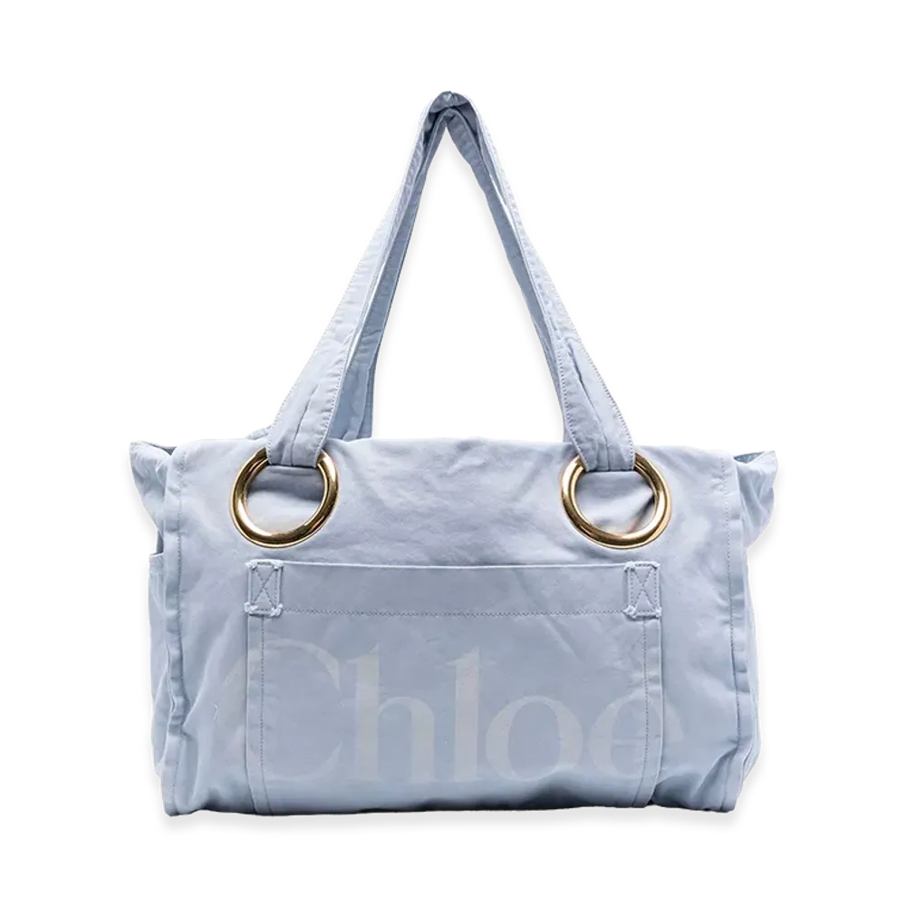 Chloe Women's Canvas Shopping Bag "Light Blue"
