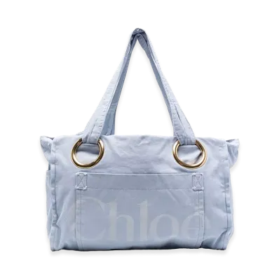 Chloe Women's Canvas Shopping Bag "Light Blue"