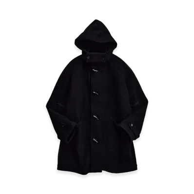NICENESS K.Crimso Cashmere Wool Full-Felted Marine Coat "Black"