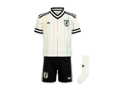 adidas Kids Japan National Team 2026 Away Replica Jersey Mini Kit "Off White/Black"