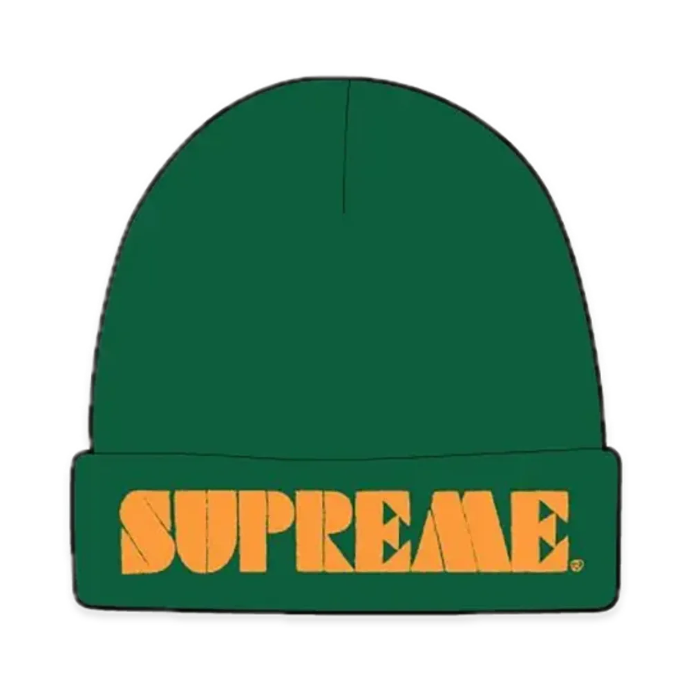 Supreme Stencil Beanie "Dark Green"
