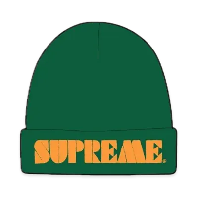 Supreme Stencil Beanie "Dark Green"