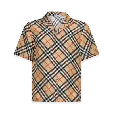 Burberry Printed Silk Shirt "Checked"