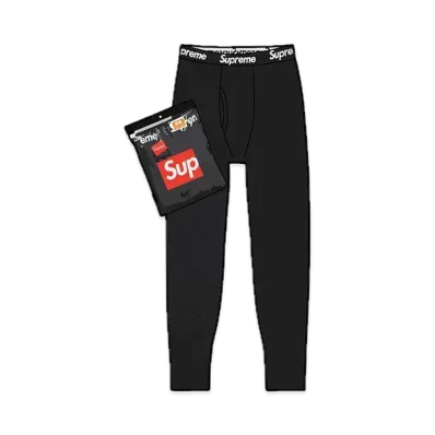 Supreme x Hanes Thermal Pant (1 Pack) "Black"