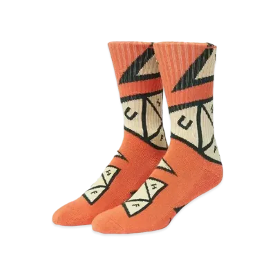 HUF Skewed TT Crew Socks "Orange"