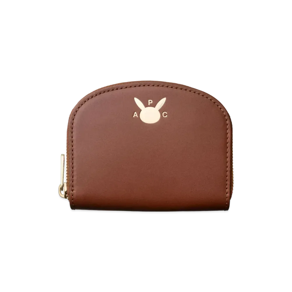 A.P.C. x Pokemon Demi-Lune Compact Wallet "Brown"