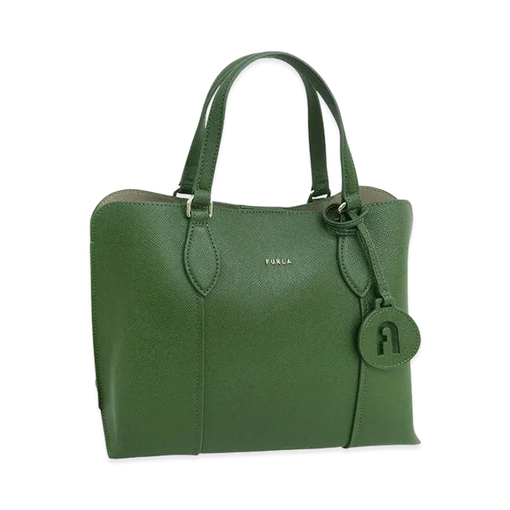 FURLA Vittoria New M Tote Bag "Green"