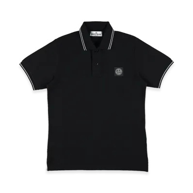 Stone Island Kids Polos "Black"