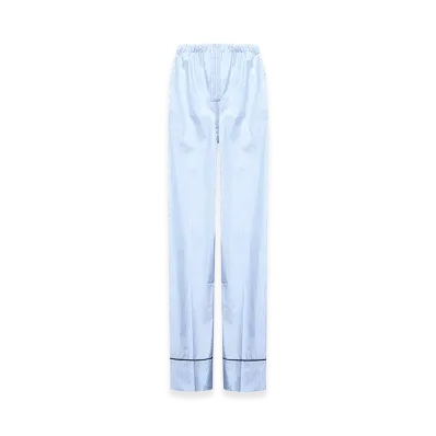 PRADA Women's Striped Pants "Lightblue"