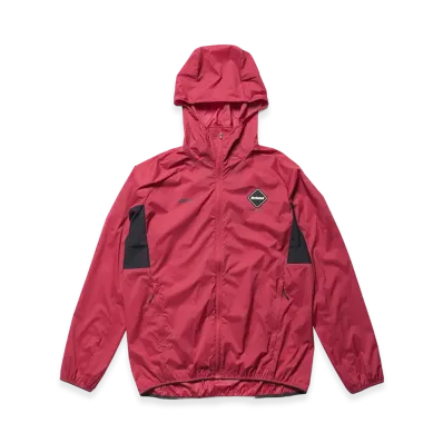 F.C.Real Bristol Light Weight Breathable Packable Hoodie "Red"