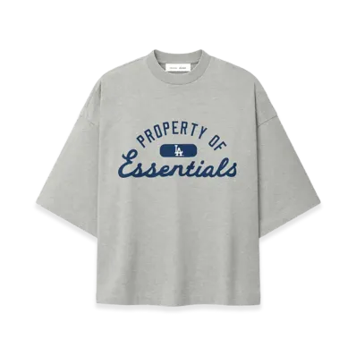 FEAR OF GOD x MLB Dodgers Merch Tee "Concrete Heather"
